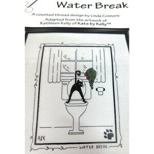 Calico Crossroads Water Break Cross Stitch Pattern By Linda Connors Cats